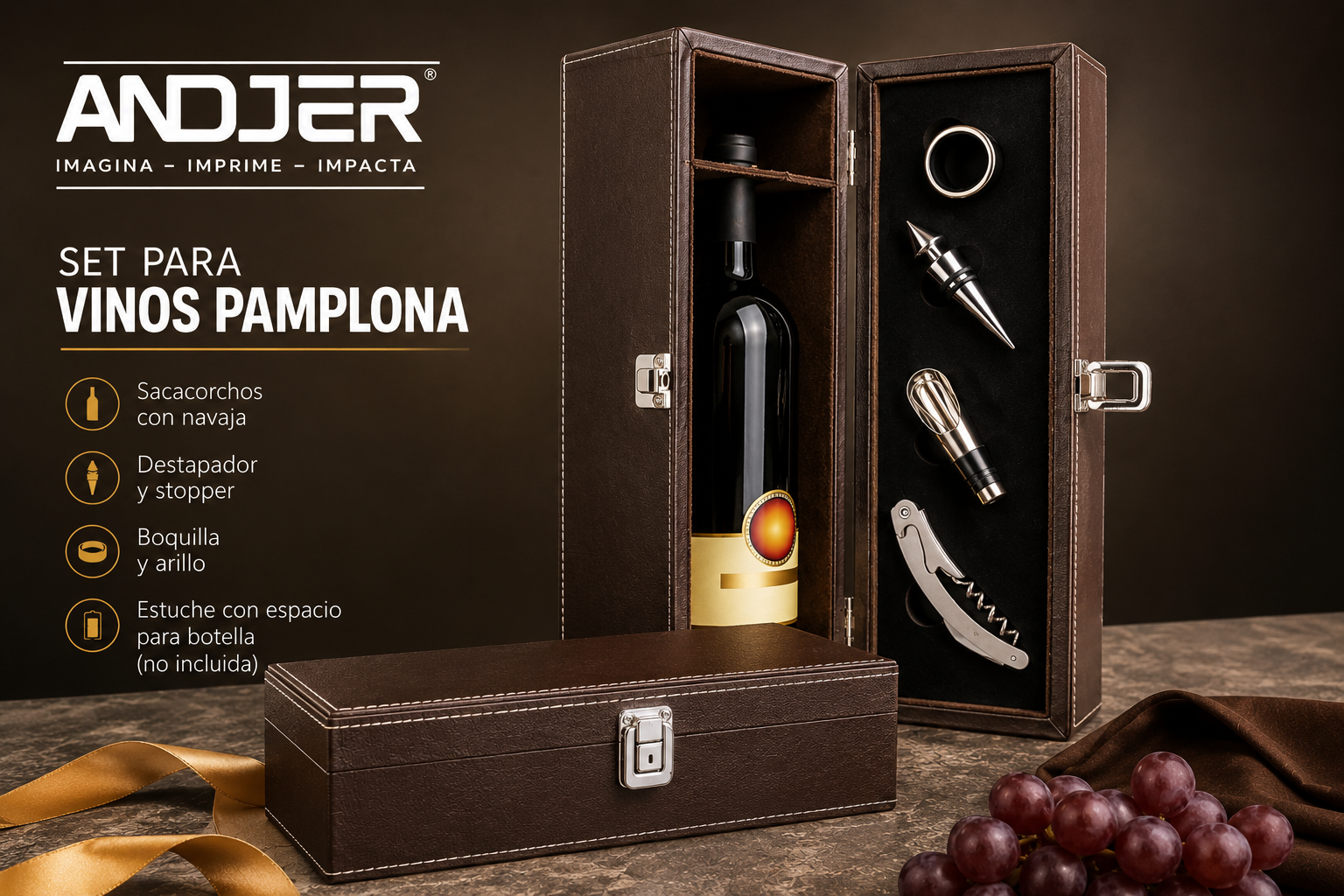 Set premium para vinos Pamplona